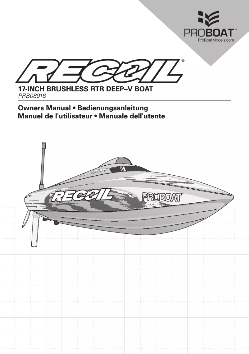 Image de la première page du manuel de l'appareil Recoil 17