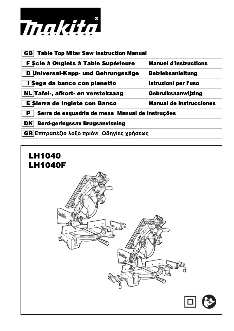 Page 1 de la notice Manuel utilisateur Makita LH1040F