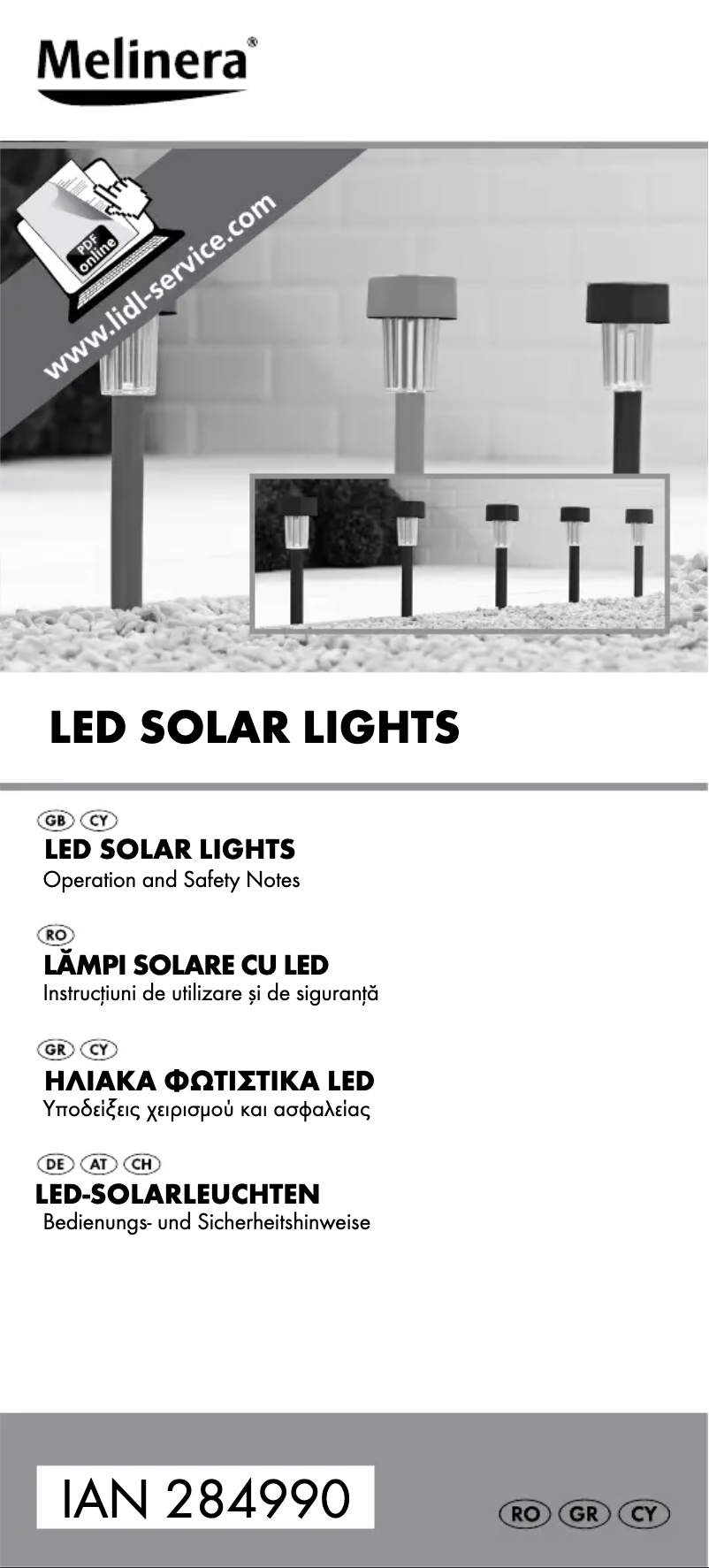 Image de la première page du manuel de l'appareil IAN 284990