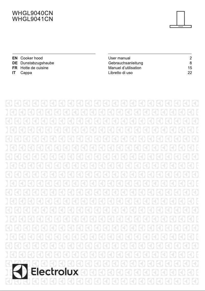 Page 1 de la notice Fiche technique Electrolux WHGL9041CN