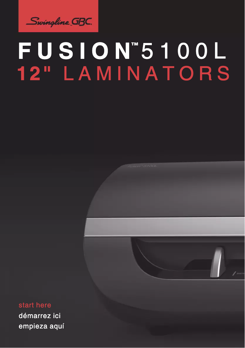 Page 1 de la notice Manuel utilisateur GBC Swingline Fusion 5100L