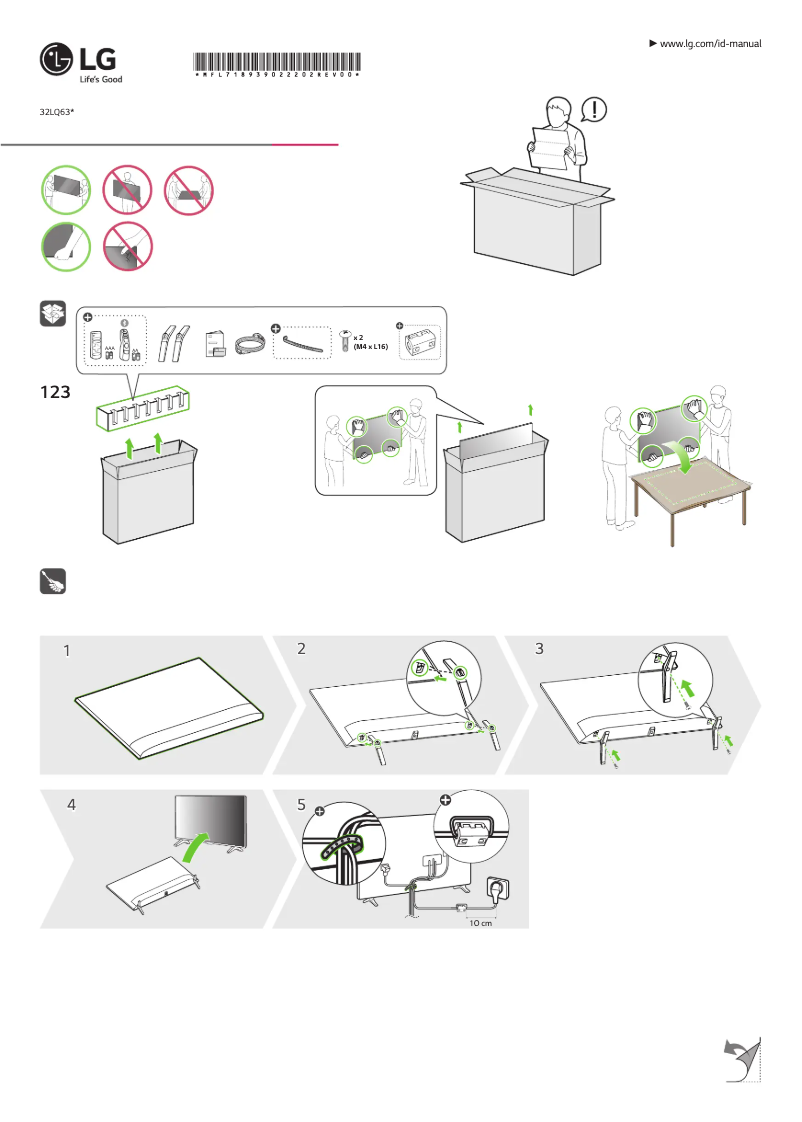 Page 1 of the manual User Manual LG 32LQ631C0ZA