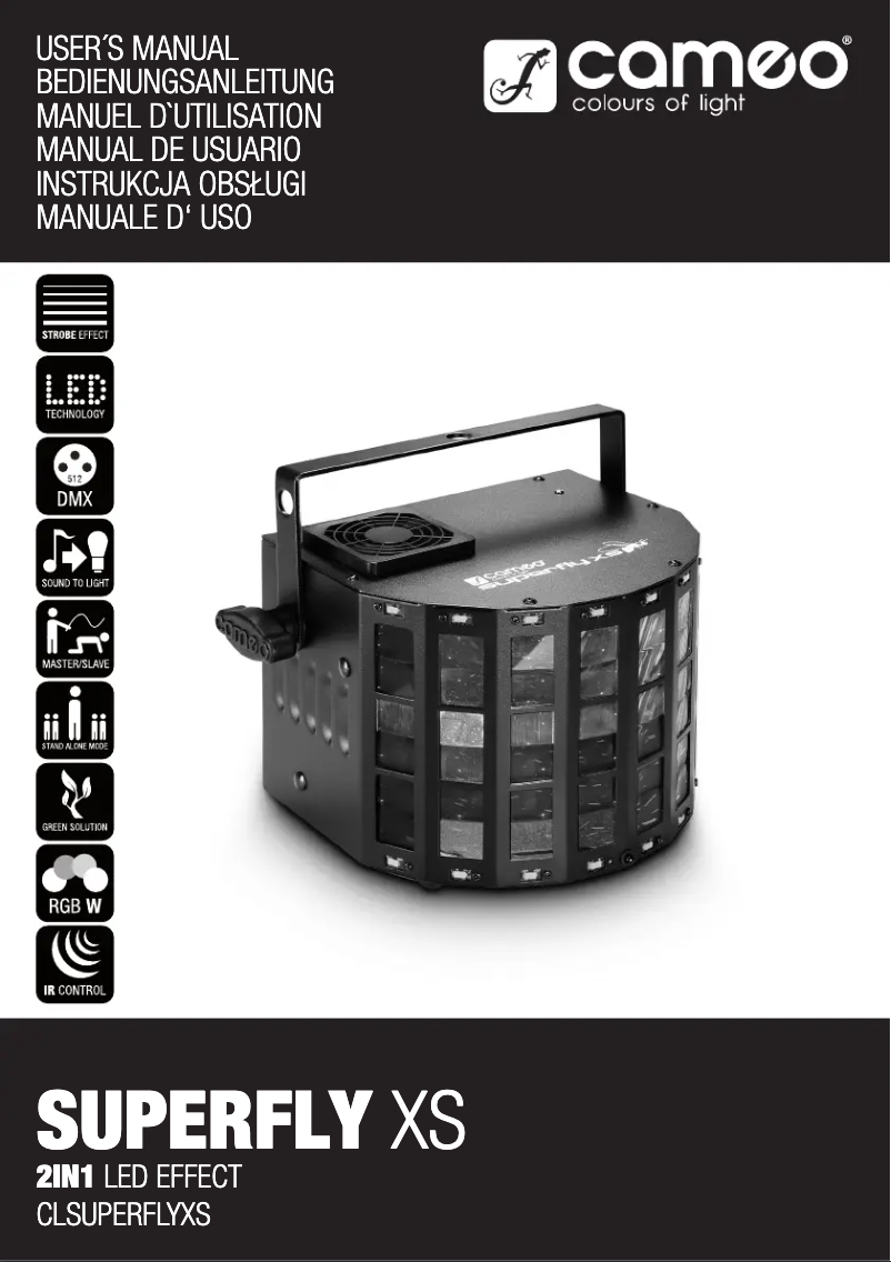 Image de la première page du manuel de l'appareil SuperFly XS