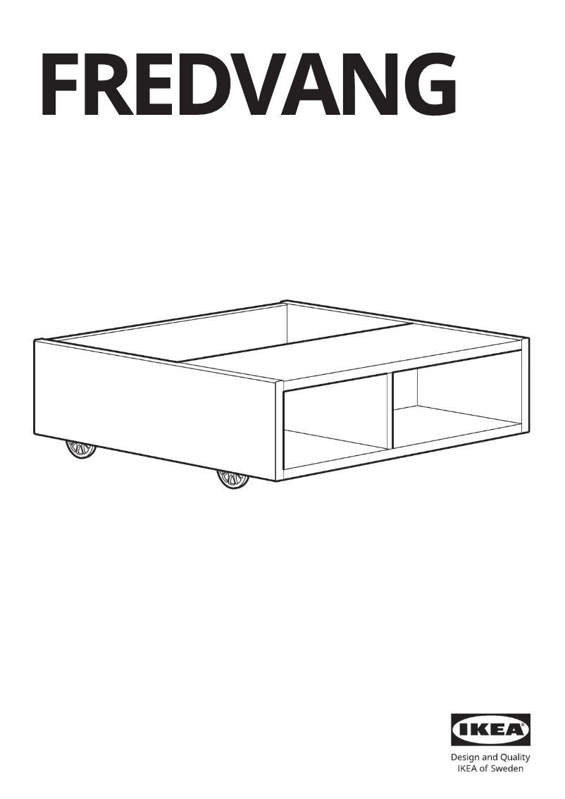 Página 1 del manual Manual de usuario Ikea FREDVANG 904.936.39