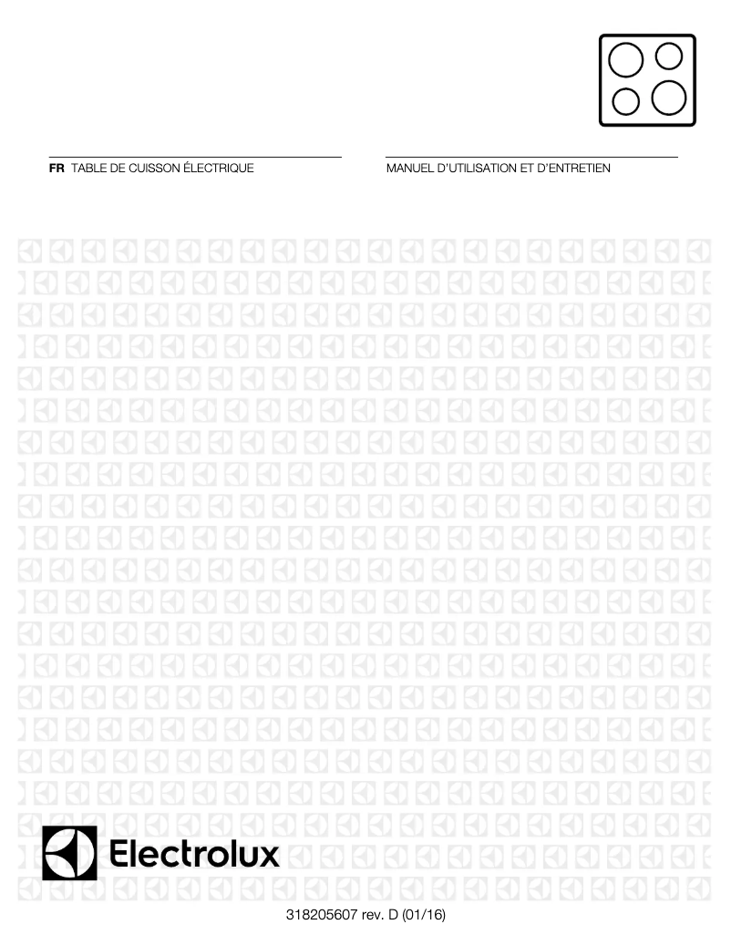 Page n°1 - Manuel utilisateur Electrolux EI30EC45KS