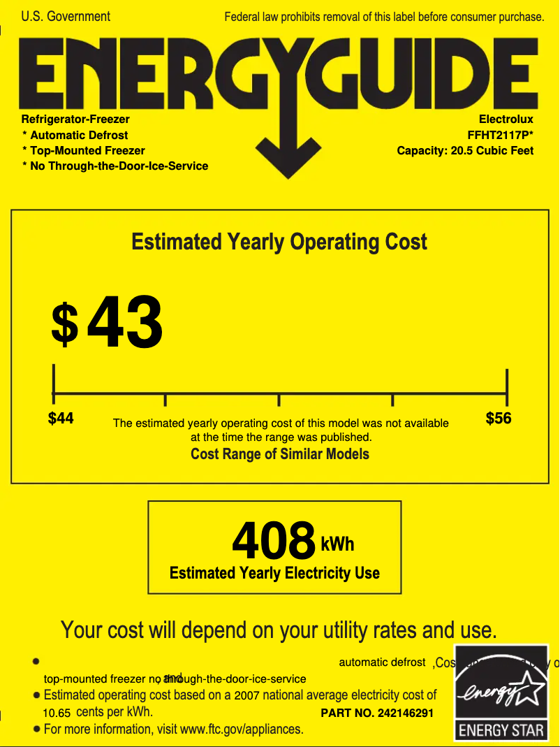 Image de la première page du manuel de l'appareil FFHT2117PS