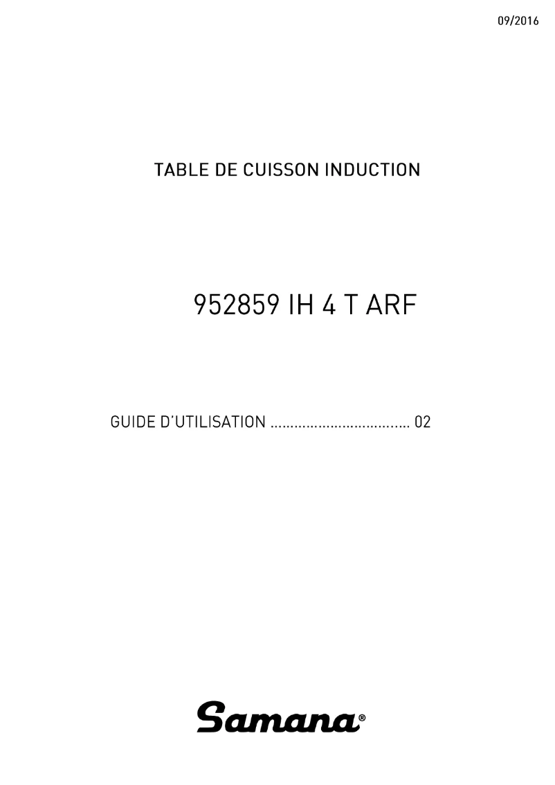 Image de la première page du manuel de l'appareil IH 4 T ARF