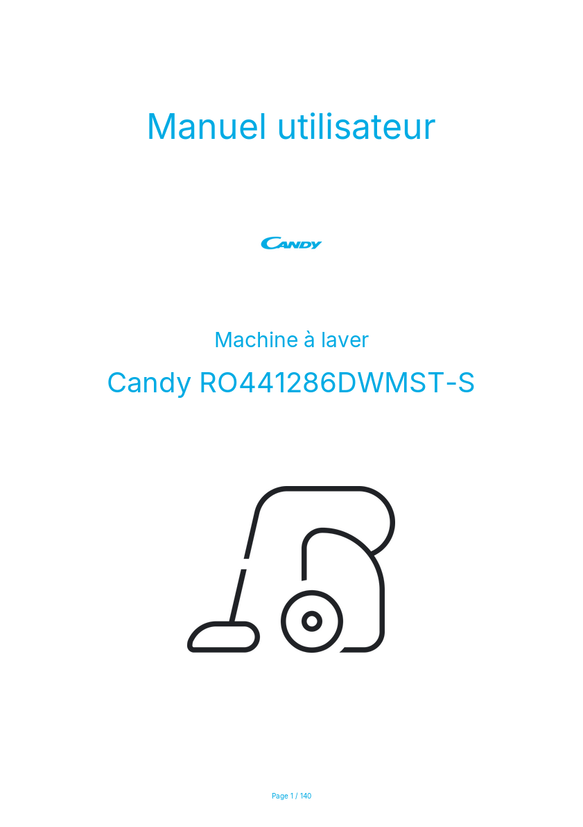 Image de la première page du manuel de l'appareil RO441286DWMST-S