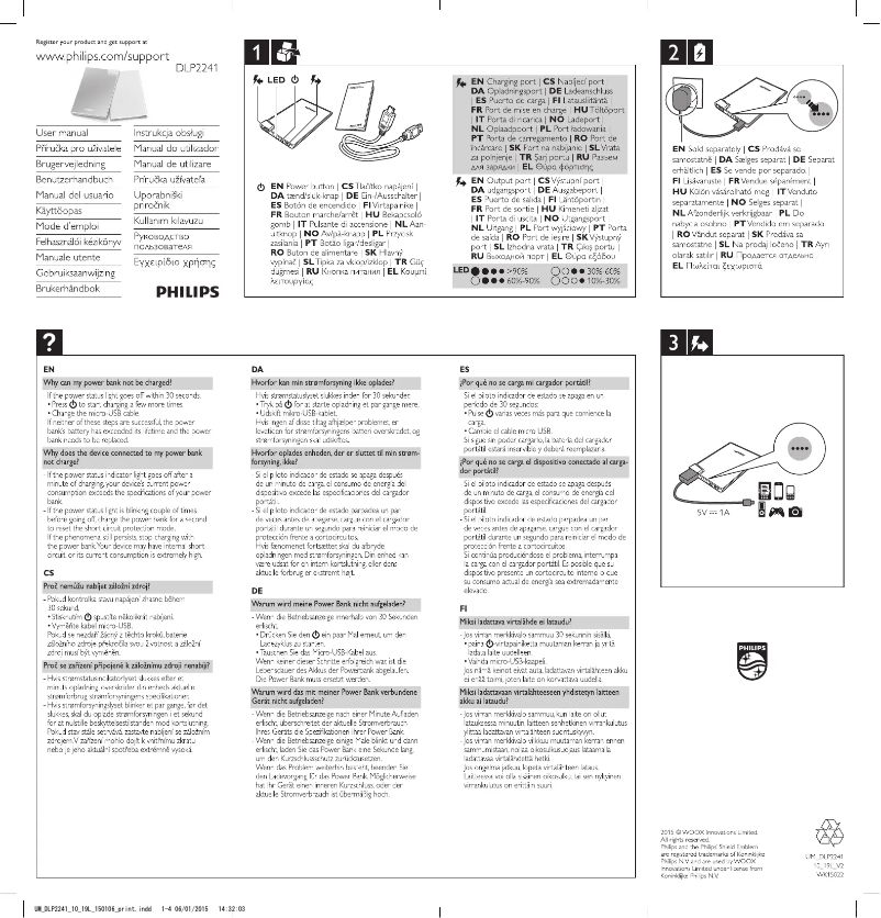 Page n°1 - Mode d'emploi Philips DLP2241U