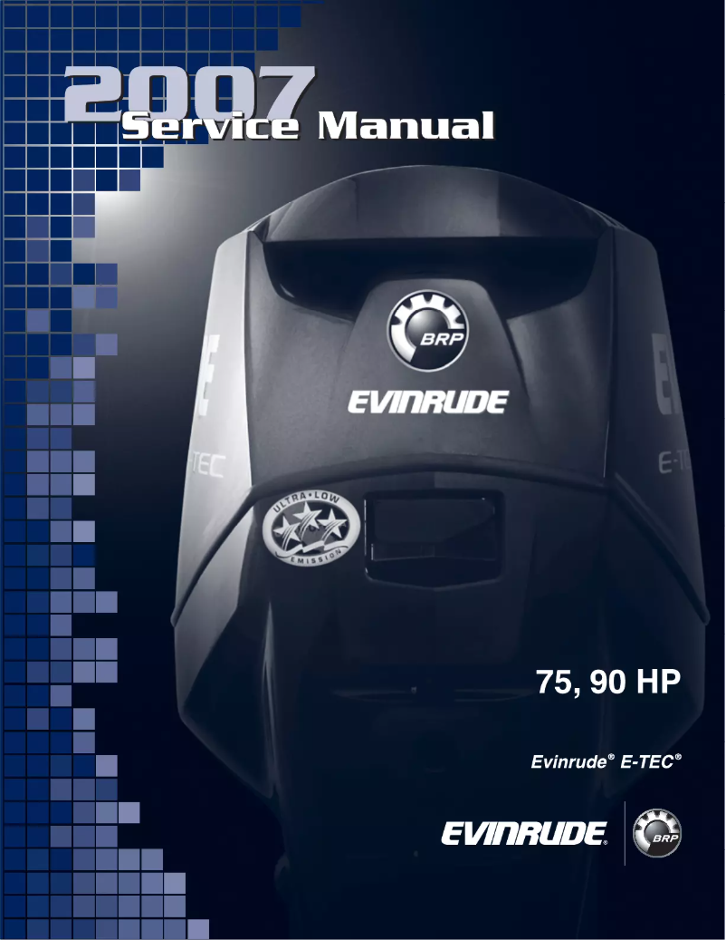 Page 1 de la notice Manuel utilisateur Evinrude E-Tec 75 (2007)
