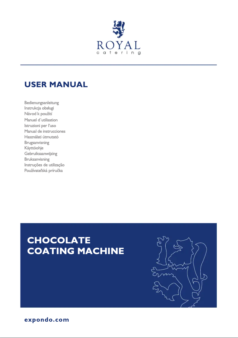 Page 1 de la notice Manuel utilisateur Royal Catering RCOV-03