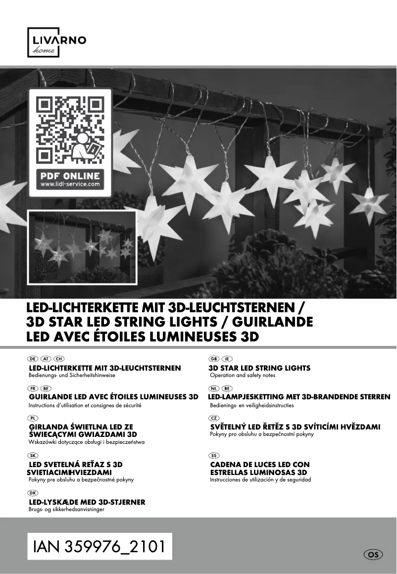 Page n°1 - Manuel utilisateur Livarno Lux HG06499