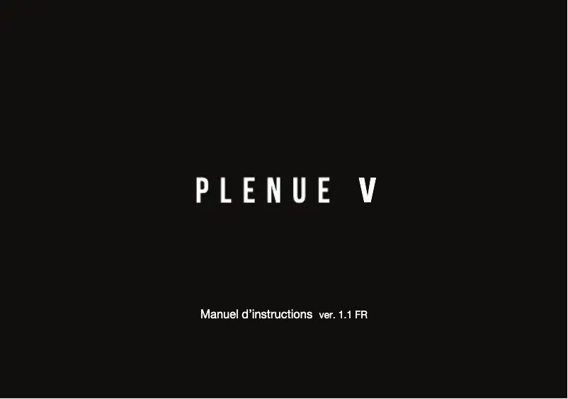 Page 1 de la notice Manuel utilisateur Cowon Plenue V