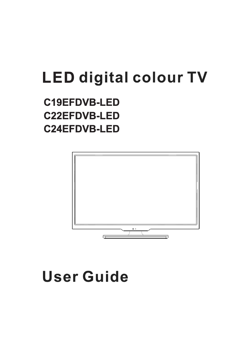 Image de la première page du manuel de l'appareil C24EFDVB