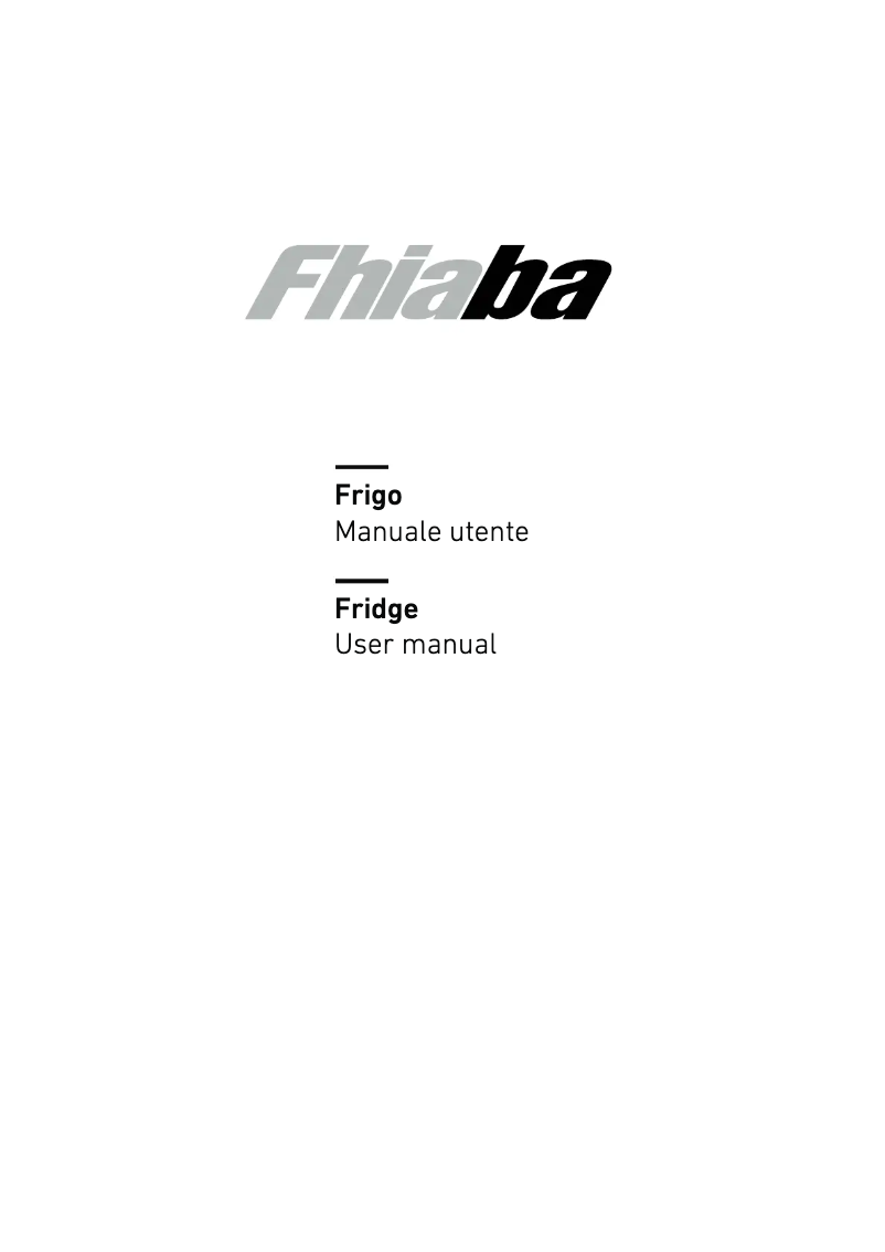 Page n°1 - Manuel utilisateur Fhiaba S8990TST6IA