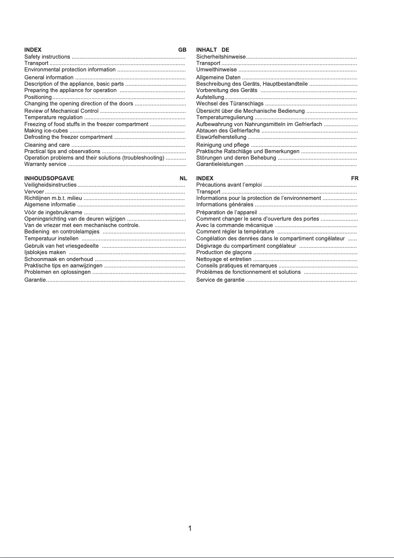 Page 1 de la notice Manuel utilisateur Exquisit F245-1504