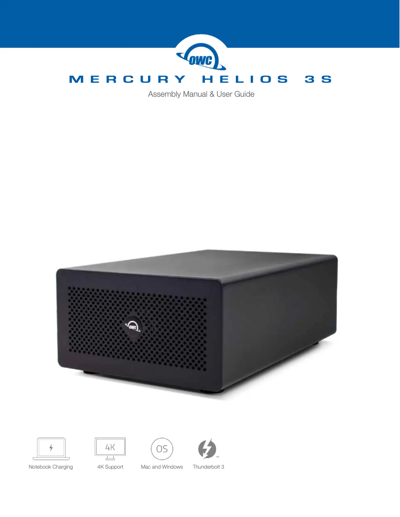 Page 1 de la notice Manuel utilisateur OWC Mercury Helios 3S