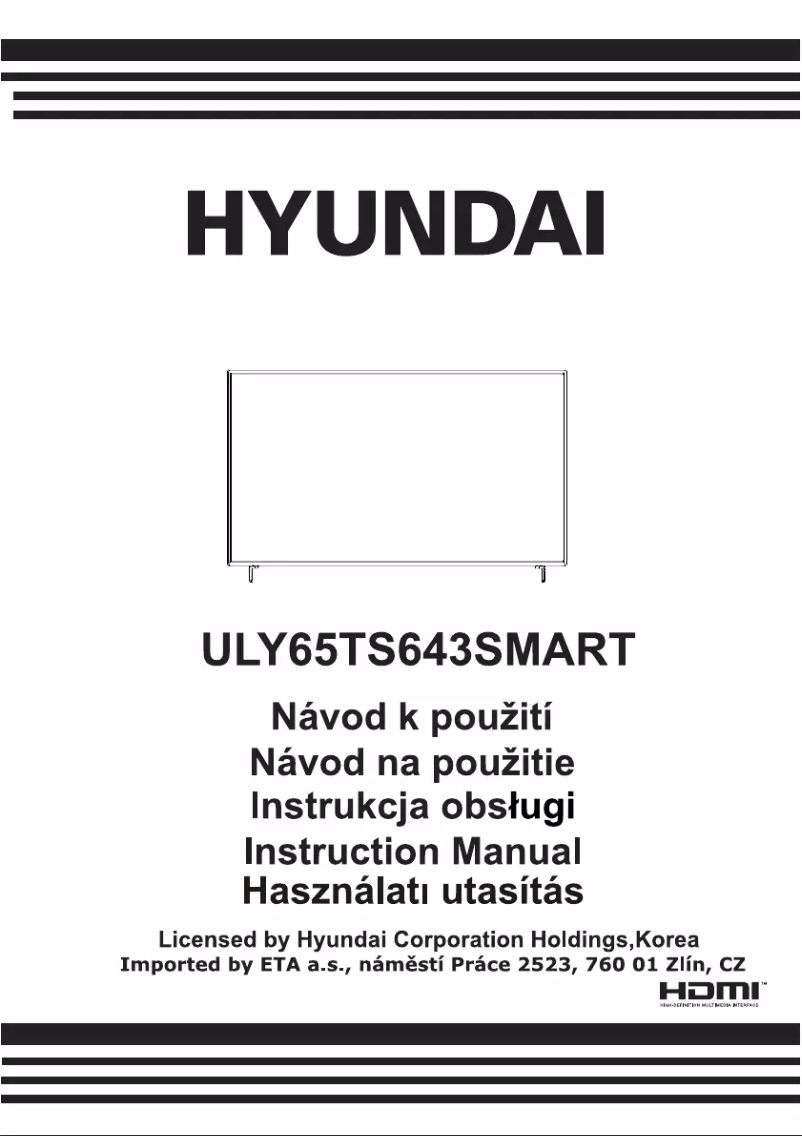 Page 1 de la notice Manuel utilisateur Hyundai ULY 65TS643 SMART