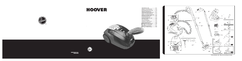 Page 1 de la notice Manuel utilisateur Hoover TX52ALG 011