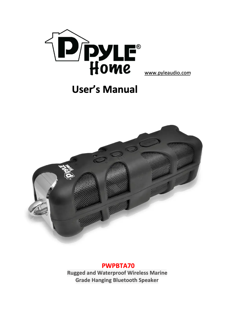 Page n°1 - Manuel utilisateur Pyle AZPWPBTA70BL