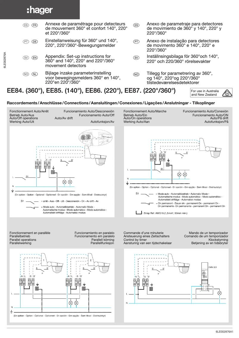 Image de la première page du manuel de l'appareil EE861