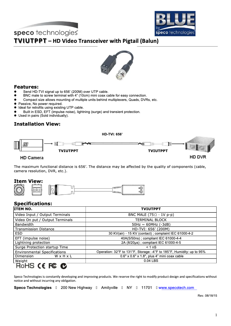 Image de la première page du manuel de l'appareil TVIUTPPT
