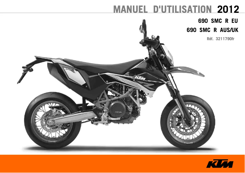 Page 1 de la notice Manuel utilisateur KTM 690 SMC R (2012)