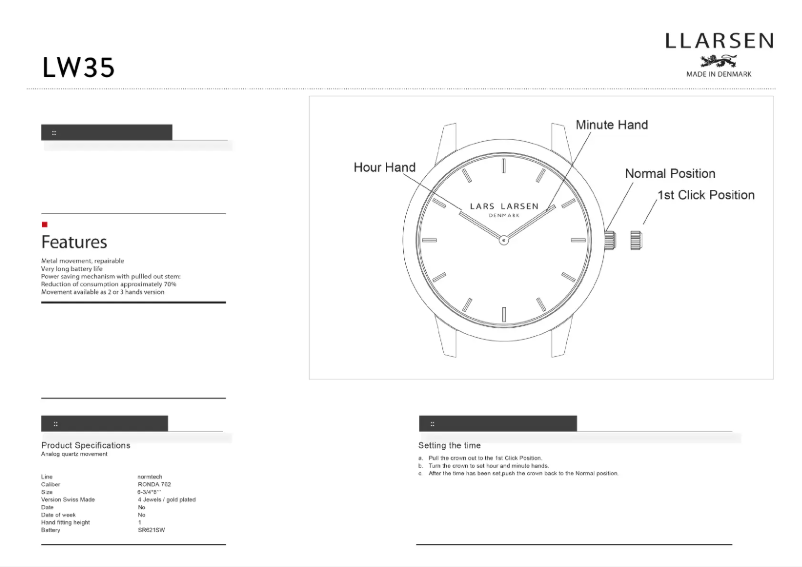 Page 1 de la notice Manuel utilisateur Lars Larsen VIGGO 135SBSM