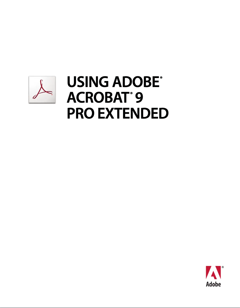 Page 1 of the manual User Manual Adobe Acrobat 9 Pro Extended