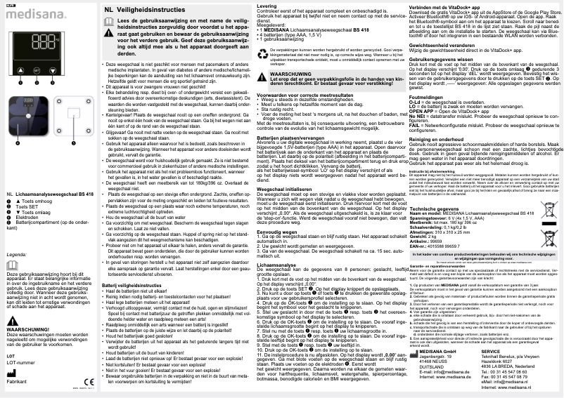 Image de la première page du manuel de l'appareil BS 418 Connect