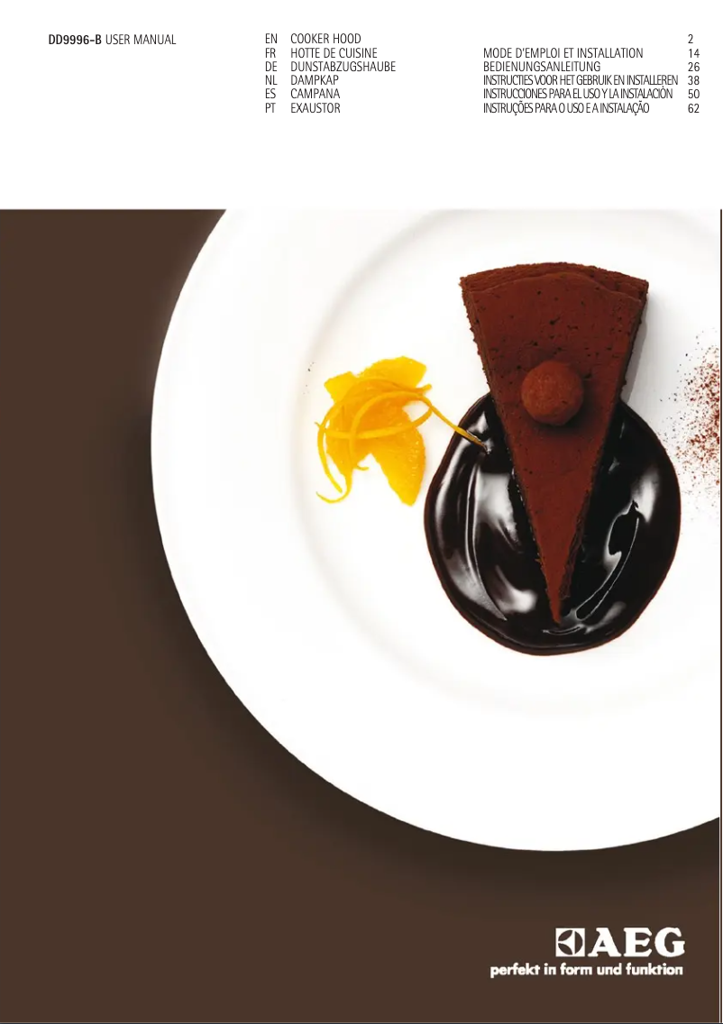 Página 1 del manual Manual de usuario AEG DD9996-B