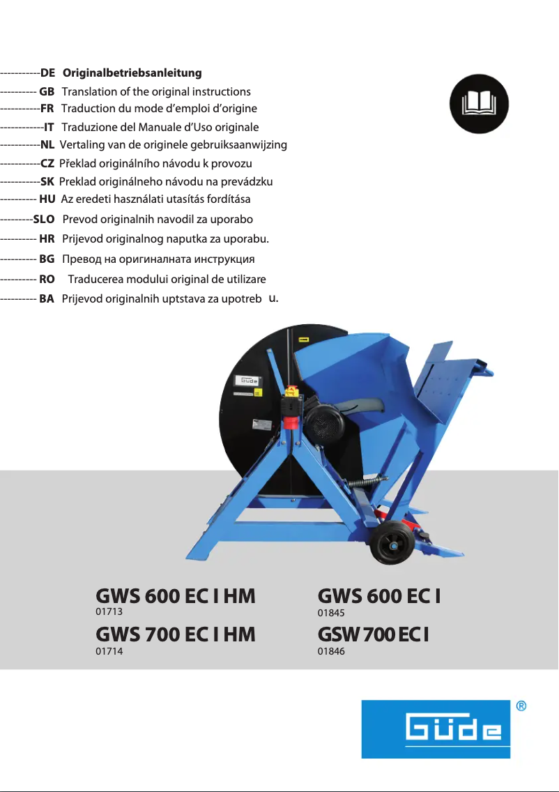 Image de la première page du manuel de l'appareil GWS 700 EC