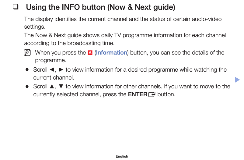 Page 1 de la notice Manuel utilisateur Samsung UE32FH4003W