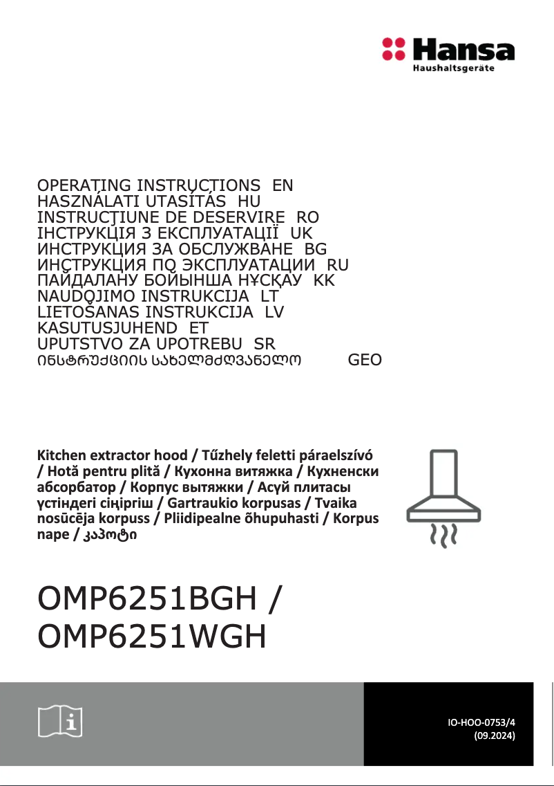 Page n°1 - Mode d'emploi Hansa OMP6251BGH