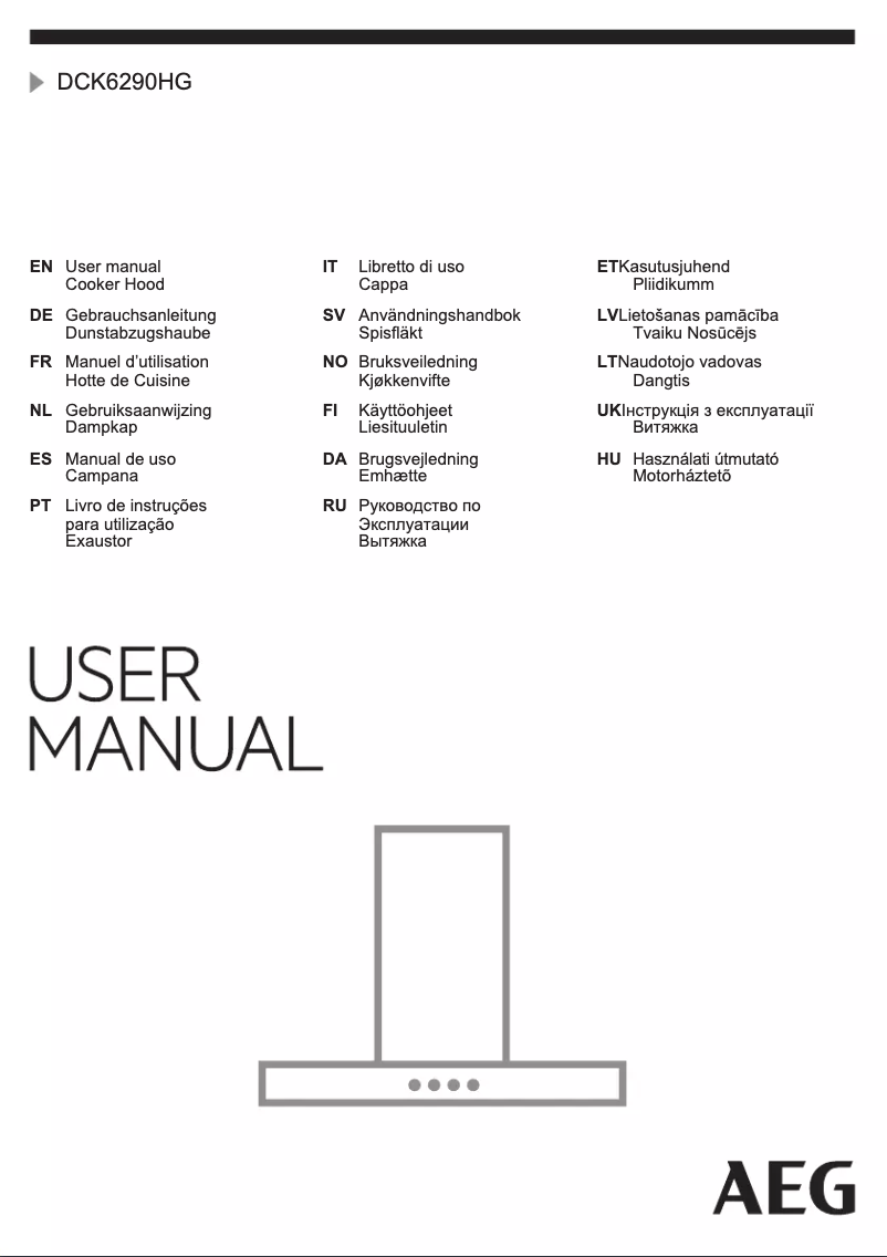 Image de la première page du manuel de l'appareil DCK6290HG