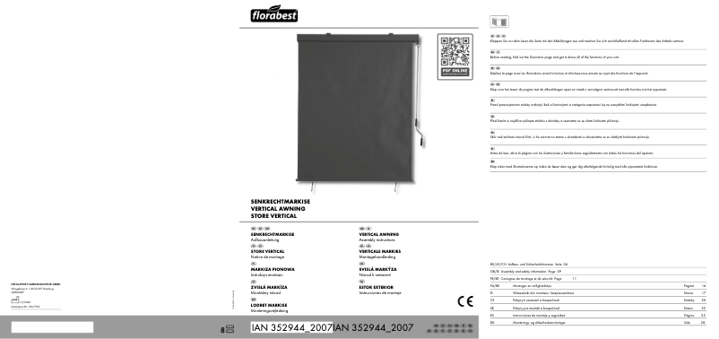 Page 1 de la notice Manuel utilisateur Florabest IAN 352944