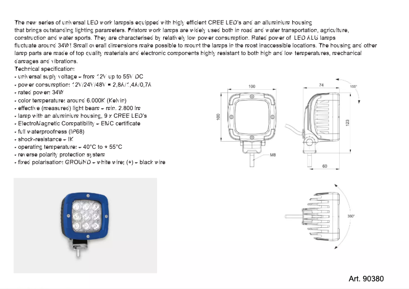 Image de la première page du manuel de l'appareil 90380