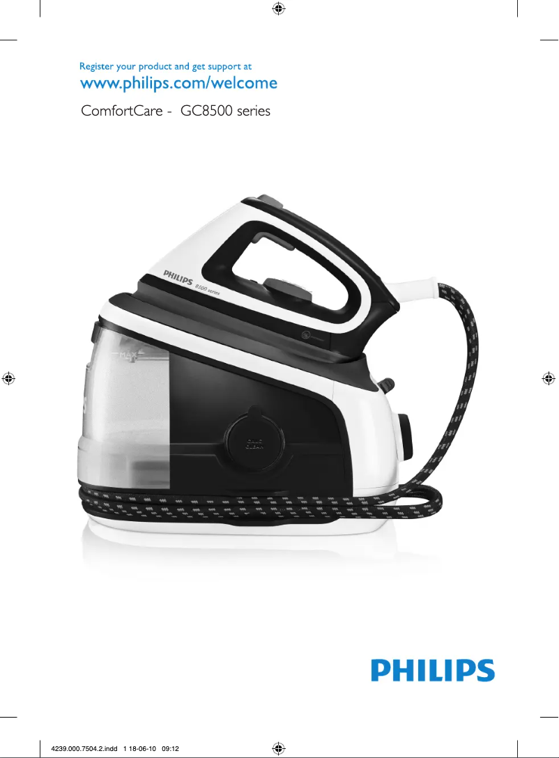 Page n°1 - Manuel utilisateur Philips ComfortCare Gc 8520