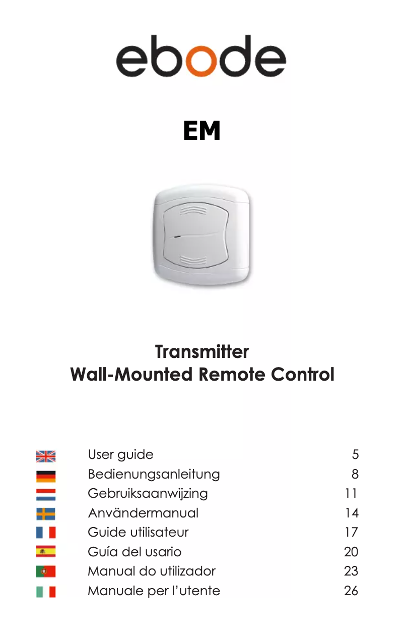 Página 1 del manual Manual de usuario ebode EM