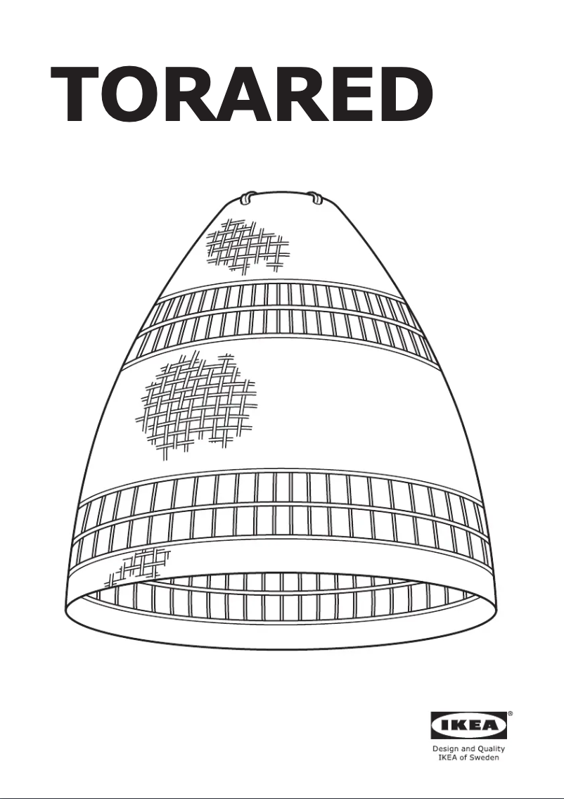 Page 1 de la notice Manuel utilisateur Ikea TORARED 904.567.26
