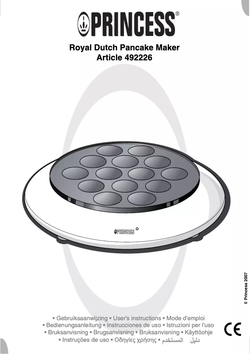 Page 1 de la notice Manuel utilisateur Princess Royal Dutch 492226