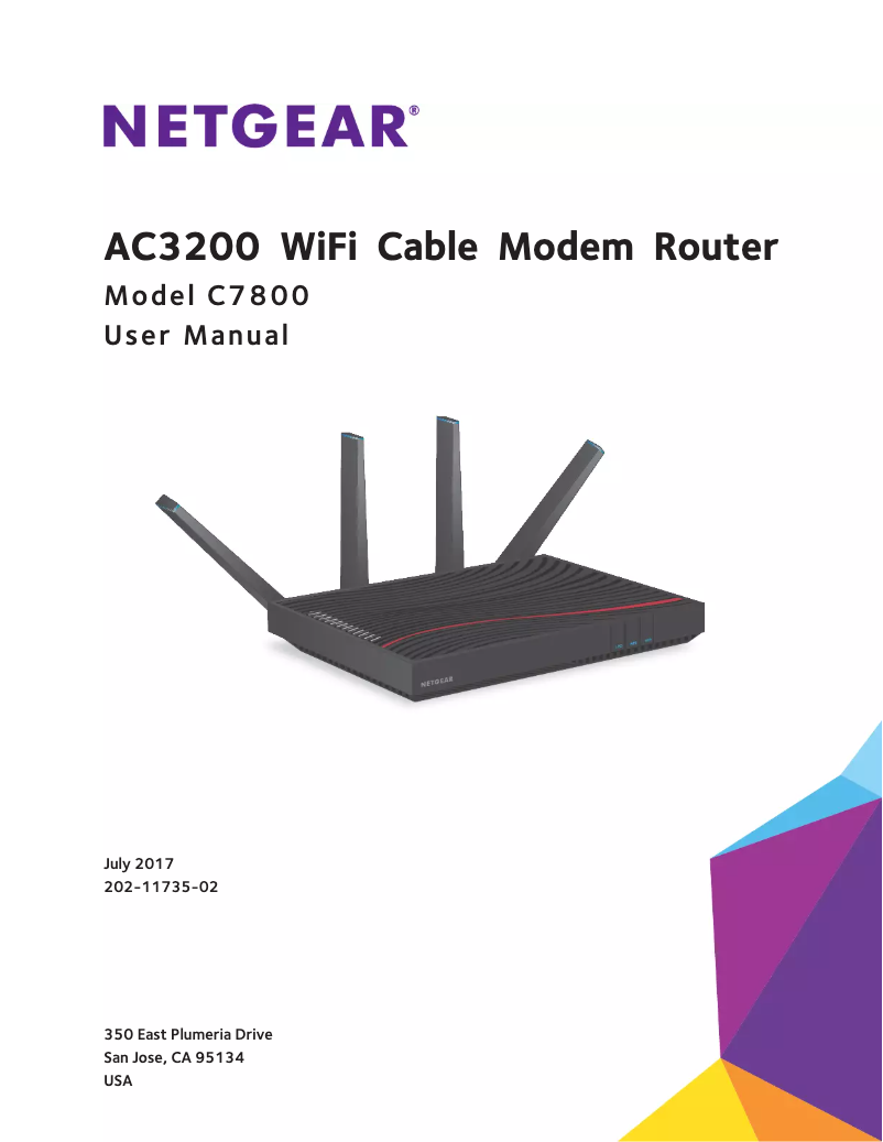 Page 1 de la notice Manuel utilisateur Netgear Nighthawk X4S C7800