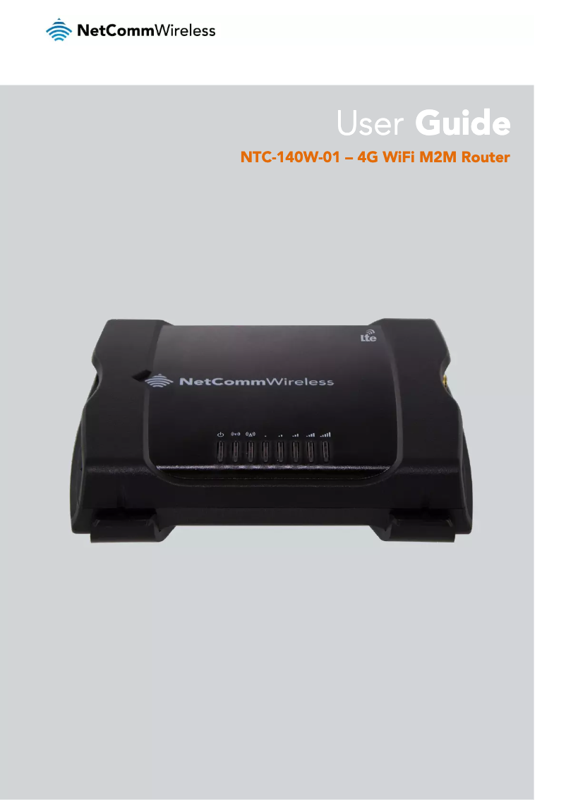 Image de la première page du manuel de l'appareil NTC-140W-01