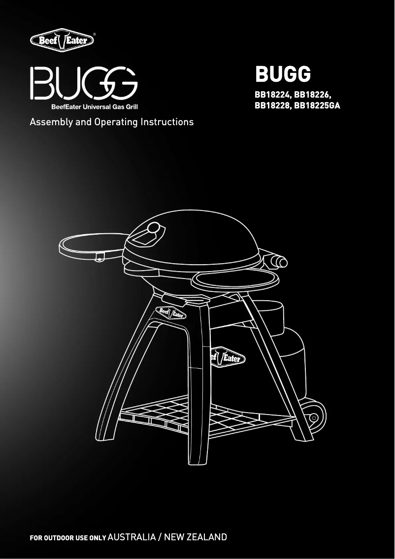 Page 1 de la notice Manuel utilisateur BeefEater Bugg Graphite BB18226