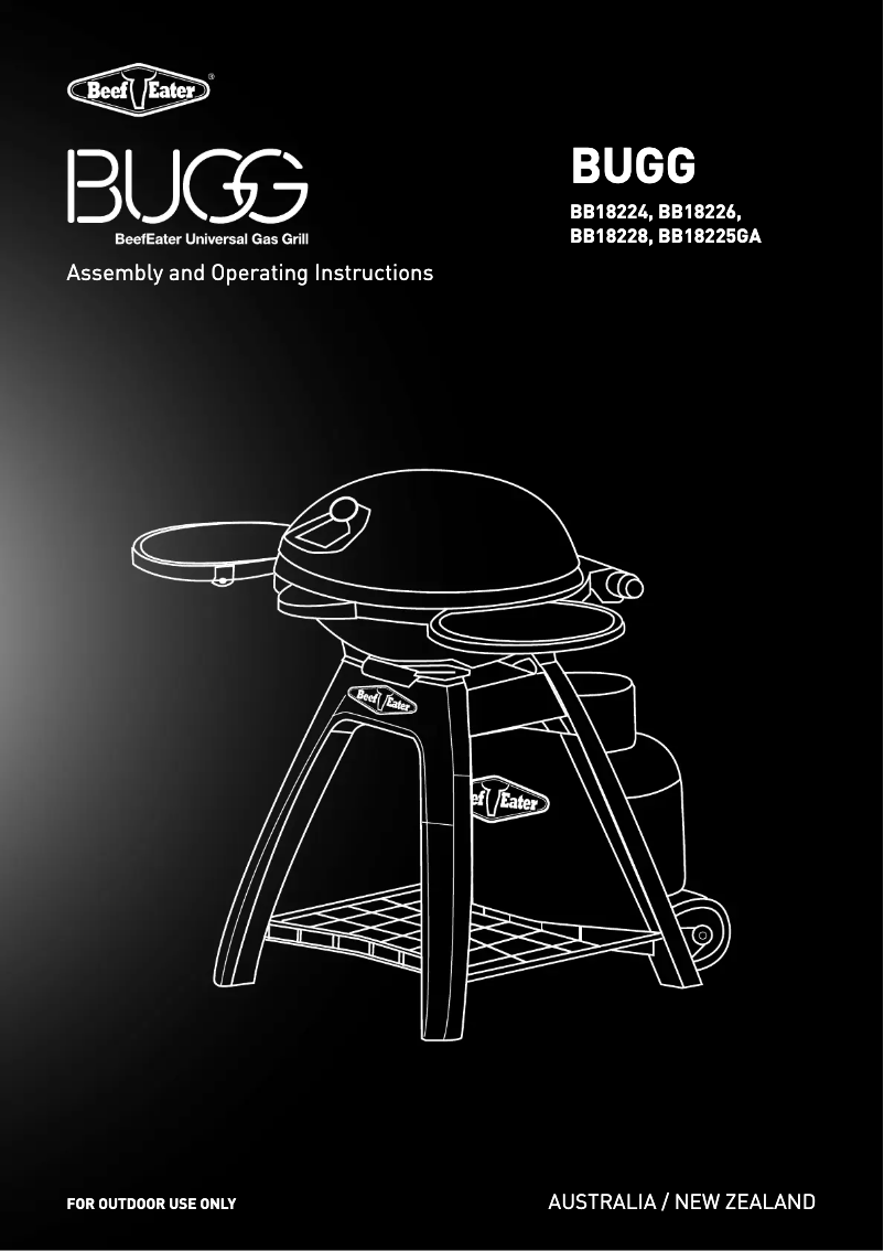 Page n°1 - Manuel utilisateur BeefEater Bugg Graphite BB18226
