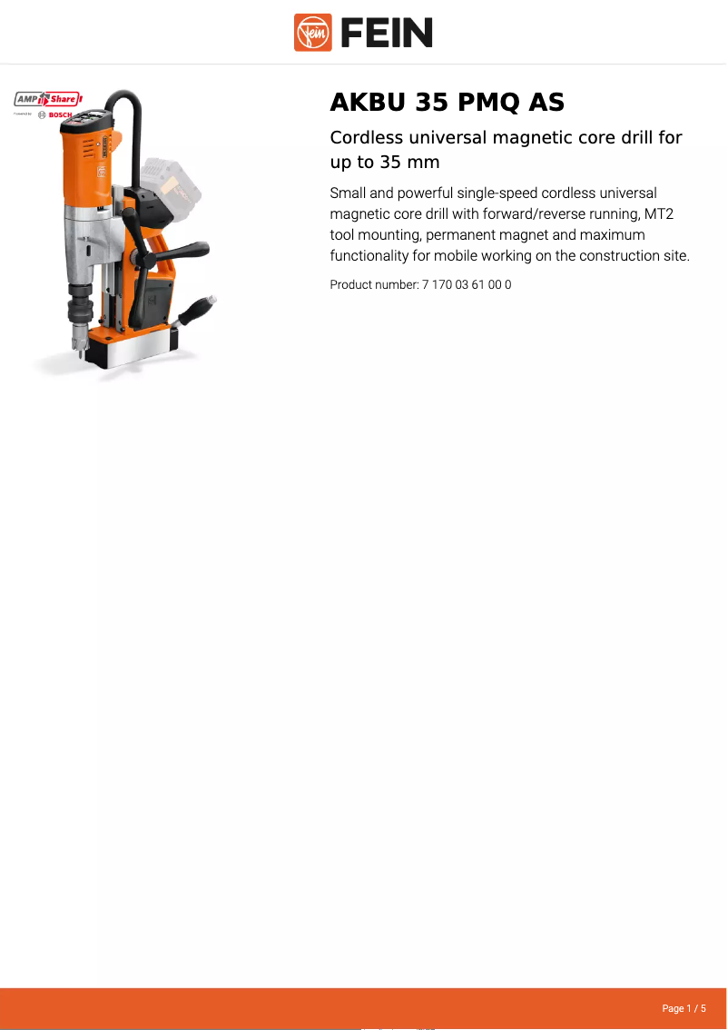 Image de la première page du manuel de l'appareil AKBU 35 PMQ AS