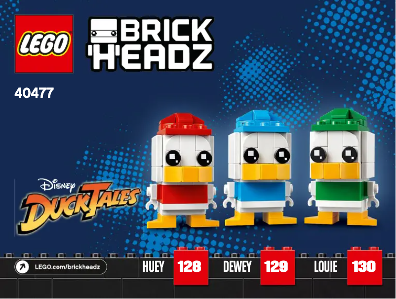 Image de la première page du manuel de l'appareil Brickheadz 40477