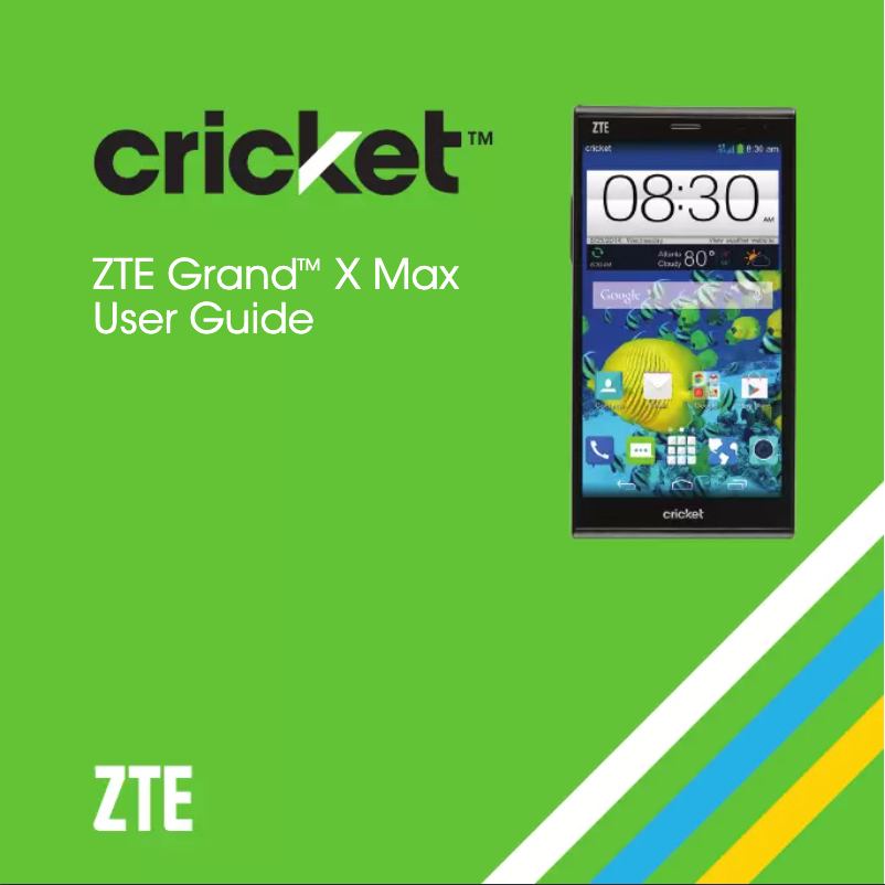 Page 1 de la notice Manuel utilisateur ZTE Grand X Max
