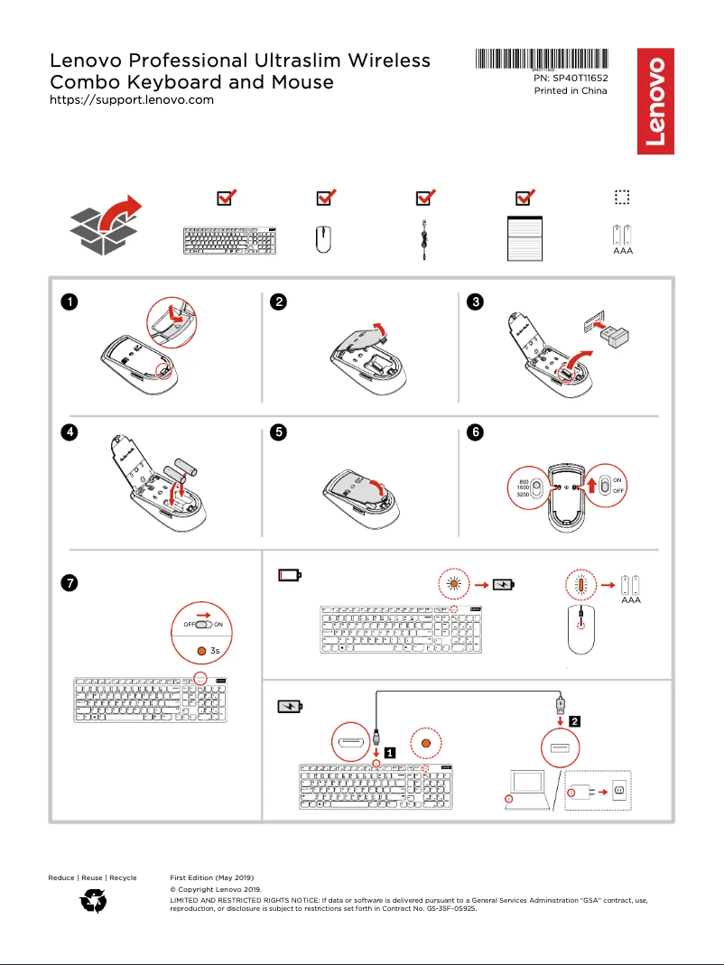 Imagen de la primera página del manual del dispositivo 4X30T25791