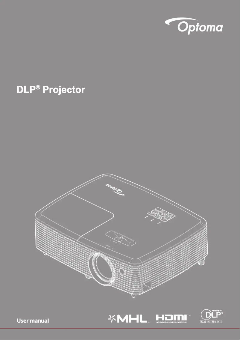 Page 1 de la notice Manuel utilisateur Optoma W341